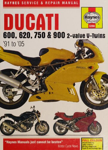 Haynes Ducati 600, 620, 750 & 900 2-Valve V-Twins Service and Repair Manual