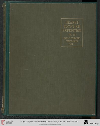 The Early Dynastic Cemeteries of Naga-Ed-Dêr, Vol. 2 (Classic Reprint)