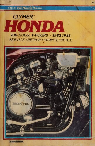 Clymer Honda 700-1100cc V-Fours 1982-1988 Service, Repair, Maintenance Manual