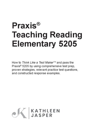 Praxis Teaching Reading 5205