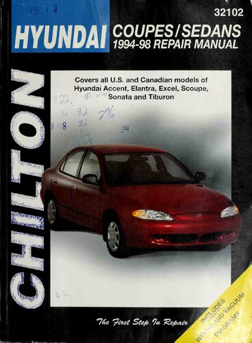 Chilton's Hyundai Coupes/Sedans 1994-98 Repair Manual