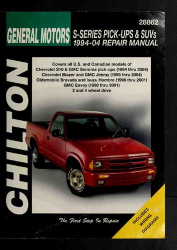 Chilton's General Motors S-Series Pick-Ups & SUVs 1994-04 Repair Manual