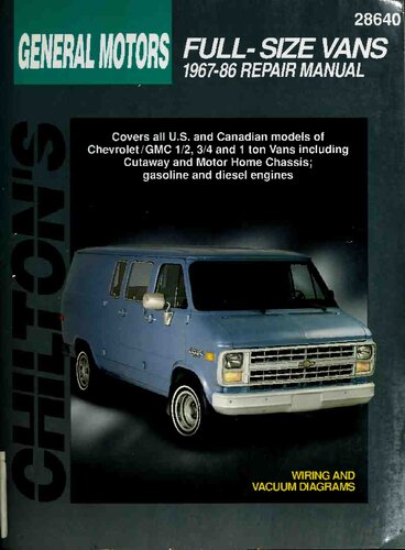 Chilton's General Motors Full-Size Vans 1967-86 Repair Manual
