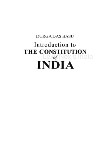 Introduction to the constitution of india