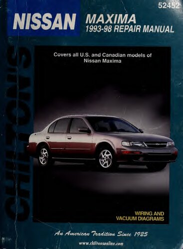 Chilton's Nissan Maxima 1993-98 Repair Manual