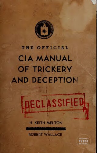 The Official CIA Manual of Trickery and Deception