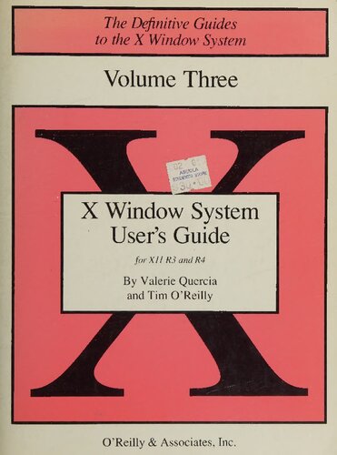 X Window System User's Guide (Definitive Guides to the X Window System)