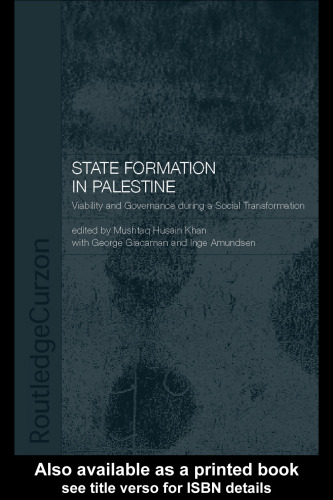State Formation in Palestine: Viability and Governance during a Social Transformation