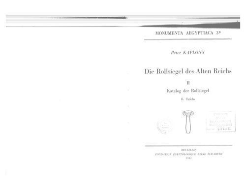 Die Rollsiegel des Alten Reichs