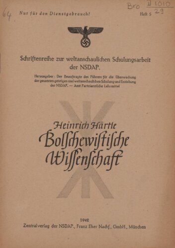 Bolschewistische Wissenschaft