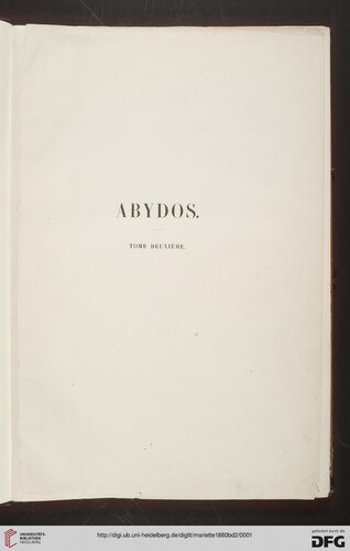 Abydos: description des fouilles exécutées sur l'emplacement de cette ville