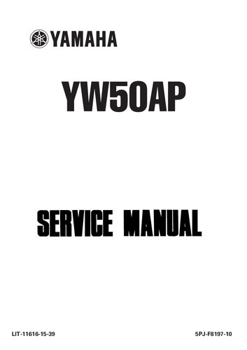 Yamaha BWS YW50 Service Manual
