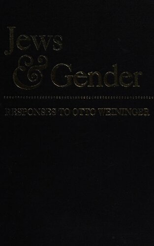 Jews and gender - responses to Otto Weininger