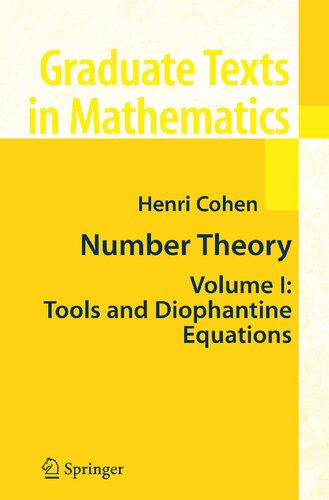 Number Theory Volume I: Tools and Diophantine Equations