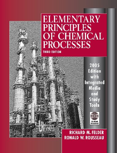 Elementary Principles of Chemical Processes