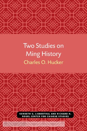Two Studies on Ming History