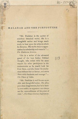 Malabar and the Portuguese