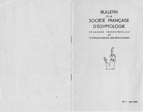 Bulletin trimestriel de la société française d'égyptologie №1-99