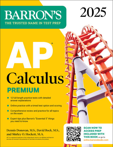 AP Calculus Premium, 2025: Prep Book with 12 Practice Tests + Comprehensive Review + Online Practice