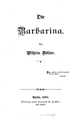 Die Barbarina