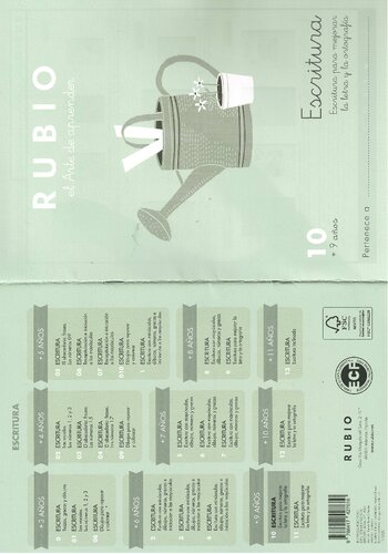 Cuadernillo Rubio - Escritura para mejorar la letra y la ortografía