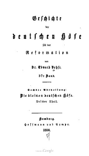 Die kleinen deutschen Höfe