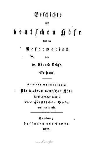 Die kleinen deutschen Höfe / Die geistlichen Höfe 3