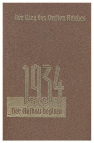 Wilfrid Bade - Der Weg des Dritten Reiches - Band 2 (1935, 164 S., Scan, Fraktur)