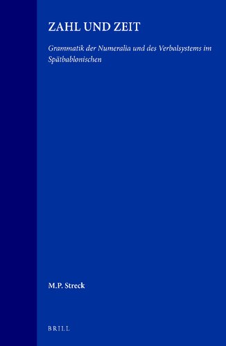 Zahl Und Zeit (Cuneiform Monographs)