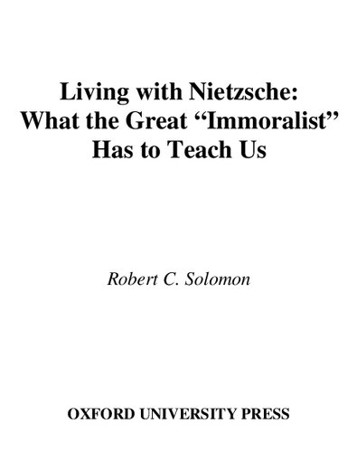 Living with Nietzsche: What the Great 