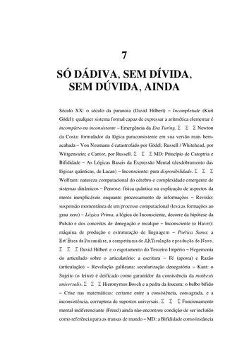 A VER NOVAMENTE A Re-evolução da Psicanálise Cap. 7