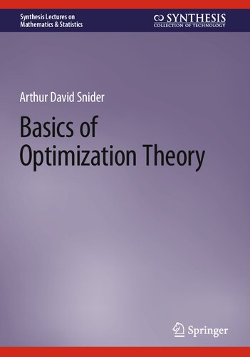 Basics of Optimization Theory