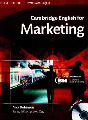 Cambridge English for Marketing Student's Book
