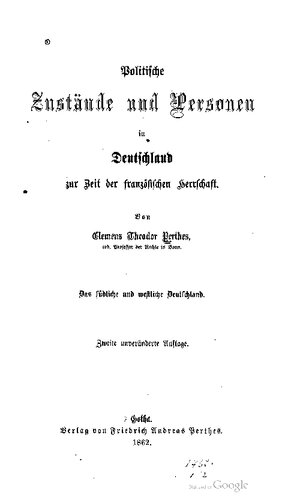 Das südliche und westliche Deutschland