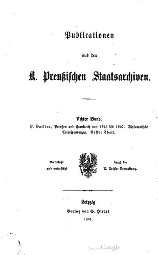 Preußen und Frankreich von 1795bis 1807 / 1795 - 1800