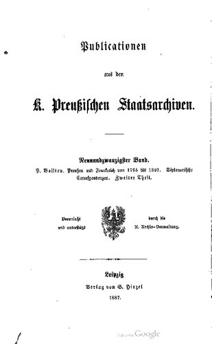 Preußen und Frankreich von 1795bis 1807 / 1800 - 1807