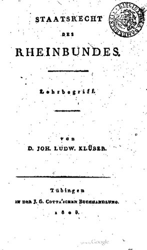 Staatsrecht des Rheinbundes