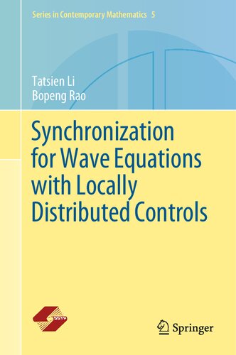 Synchronization for Wave Equations with Locally Distributed Controls