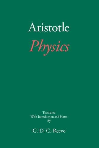 Physics (The New Hackett Aristotle)