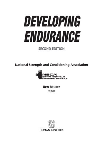 Developing Endurance