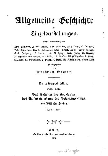 Das Zeitalter der Revolution, des Kaiserreiches und der Befreiungskrieges