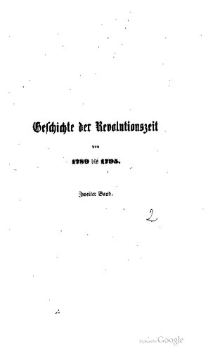 Geschichte der Revolutionszeit von 1789 bis 1795