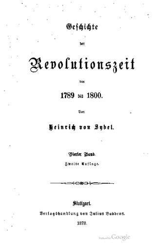 Geschichte der Revolutionszeit von 1789-1800