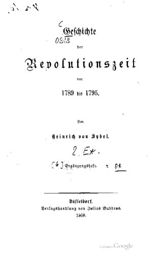 Geschichte der Revolutionszeit von 1789 bis 1795