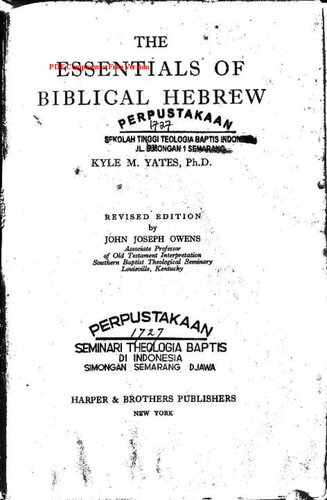the essentials of biblical hebrew