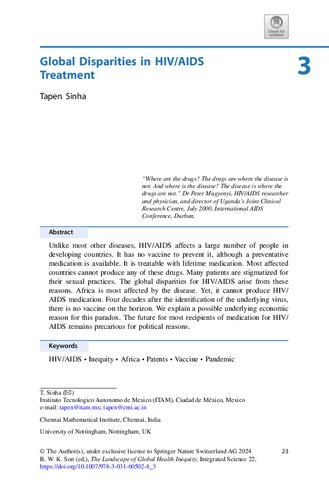 Global Disparities in HIV/AIDS Treatment