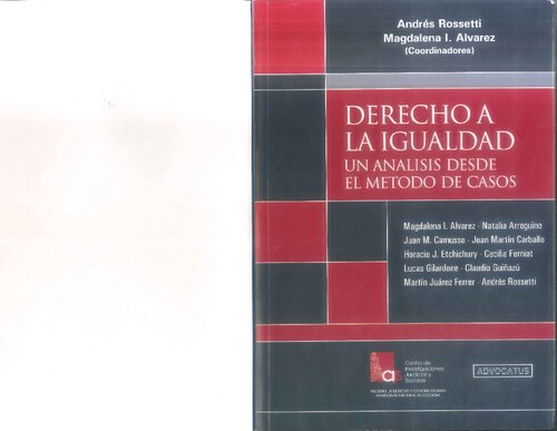 Derecho a la igualdad. Un análisis desde el método de casos.