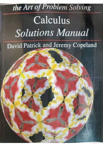 the Art of Problem solving Calculus Solutions Manual
