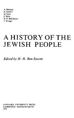 A History of the Jewish People