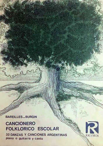 Cancionero folklórico escolar: 32 danzas y canciones folklóricas Argentinas, con el esquema de las coreografías tradicionales.